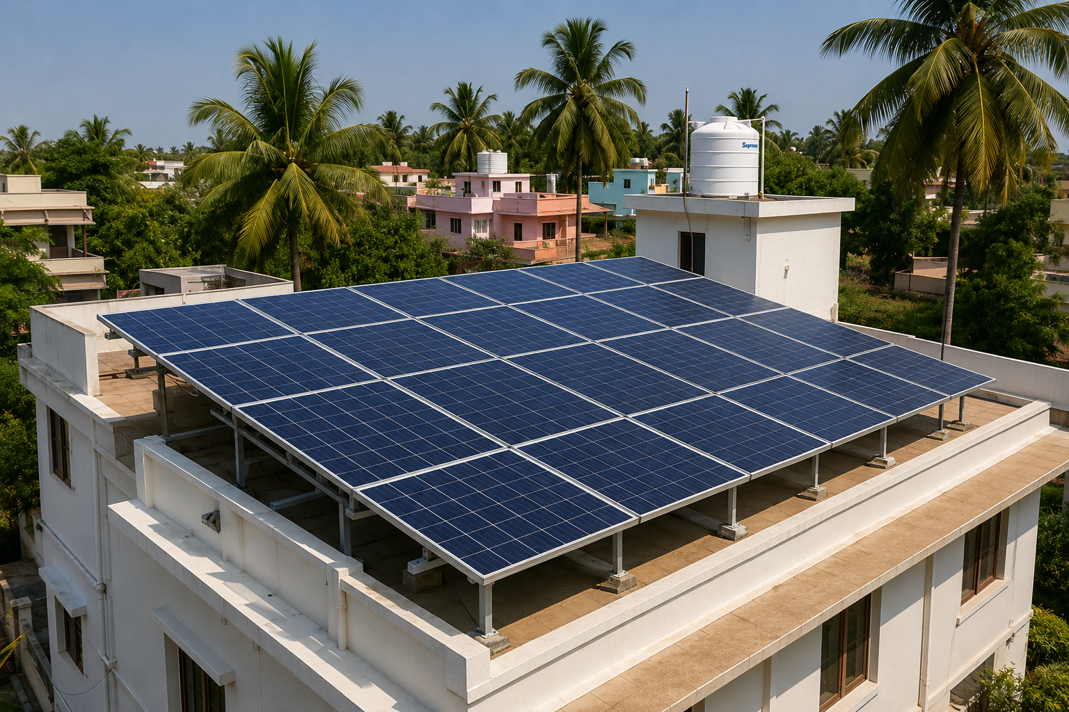 8kW rooftop installation — Jaipur